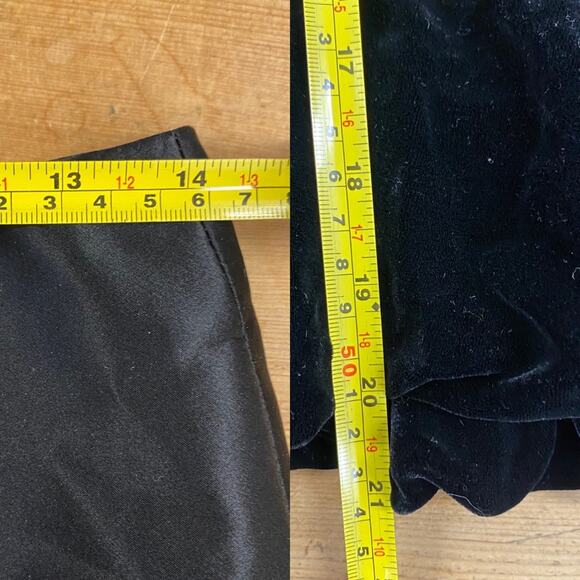 Dolce & Gabbana black velvet A Line Bubble Hem Mini Skirt Size Small/Medium - Picture 14 of 15